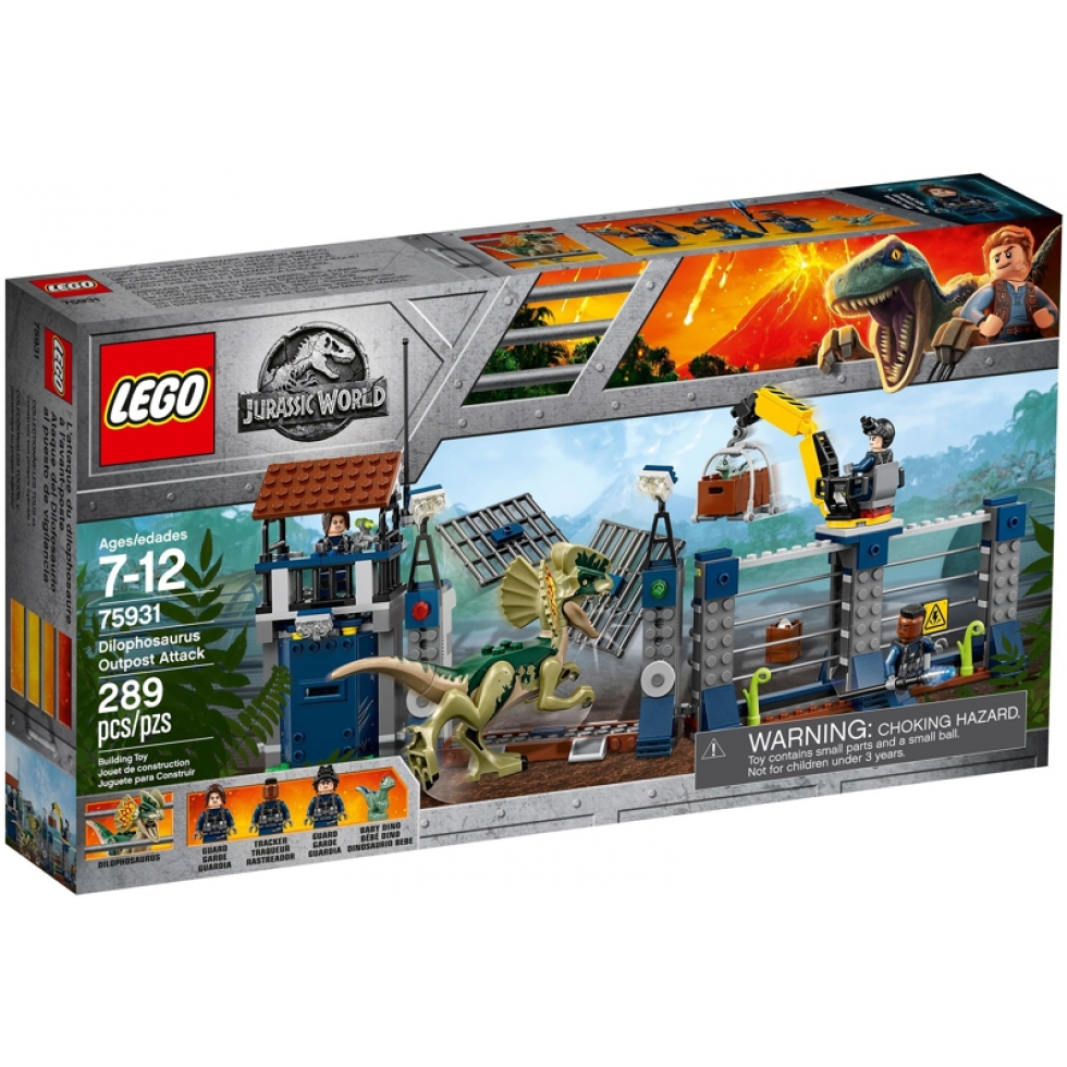 Lego Jurassic World Dilophosaurus Outpost Attack 2018 